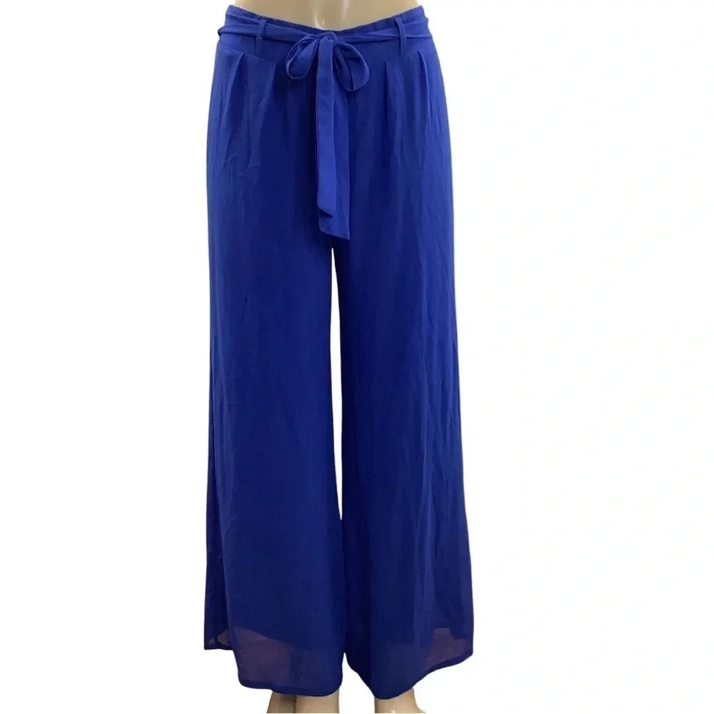 Miss Avenue Blue Wide Leg Pants Size Large (Preowned)
